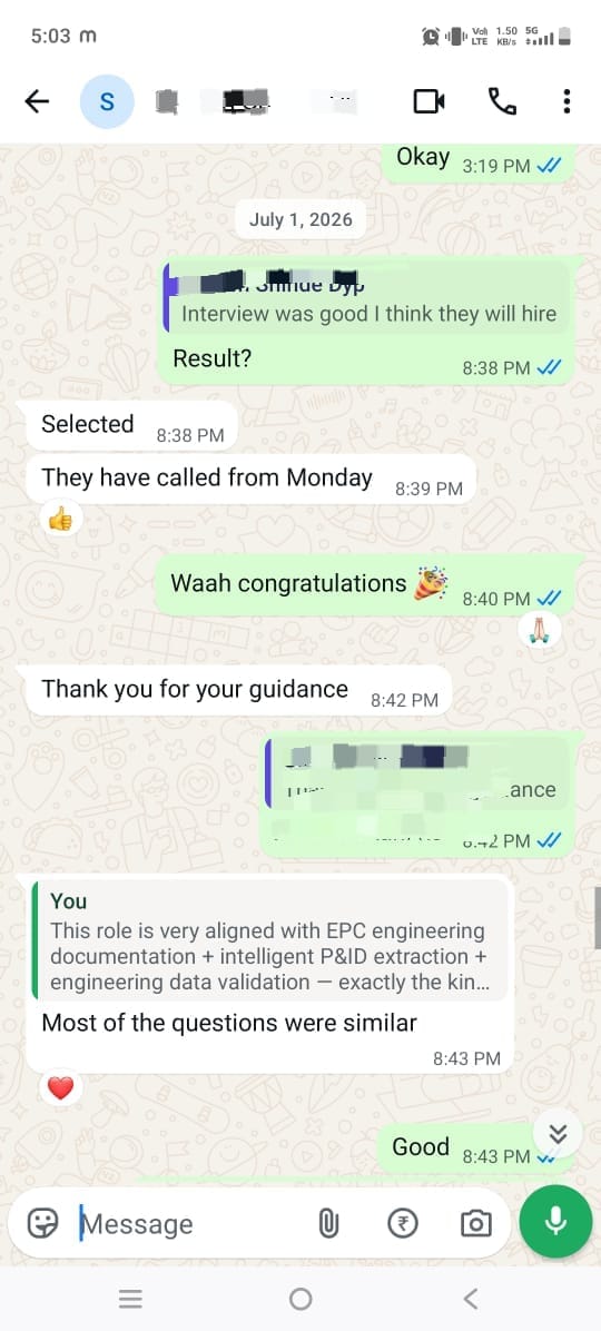 Student placement feedback 1