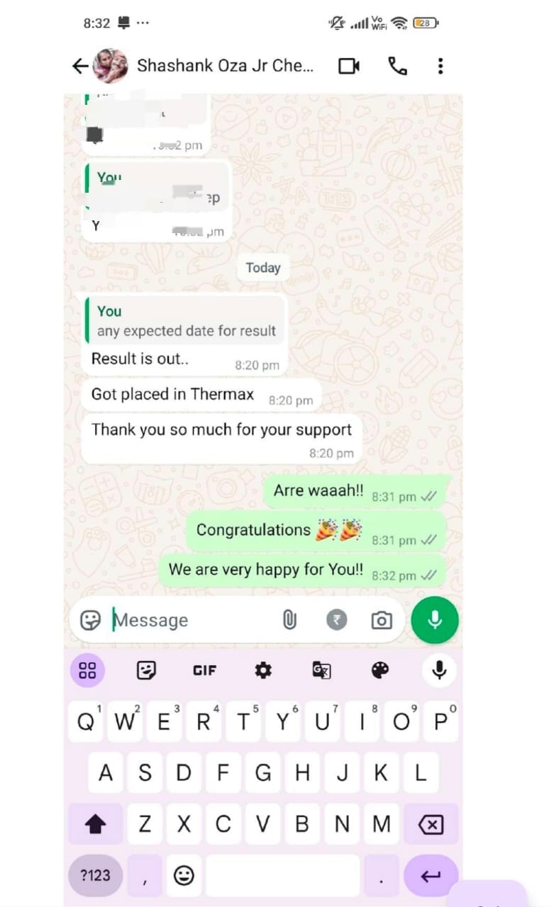 Student placement feedback 4